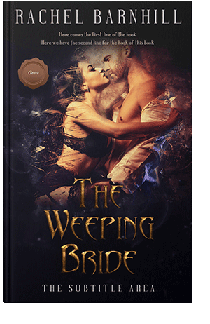 Pre Made Book Cover Antique Brass