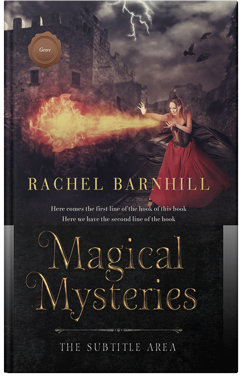 Front view of Thunder #3466 - Premade Fantasy Book Cover