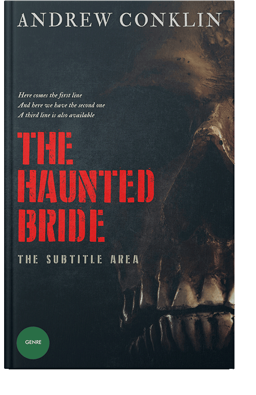 Front view of Mirage #3486 - Premade Horror Book Cover