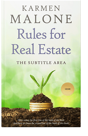 Pre Made Book Cover Thatch Green