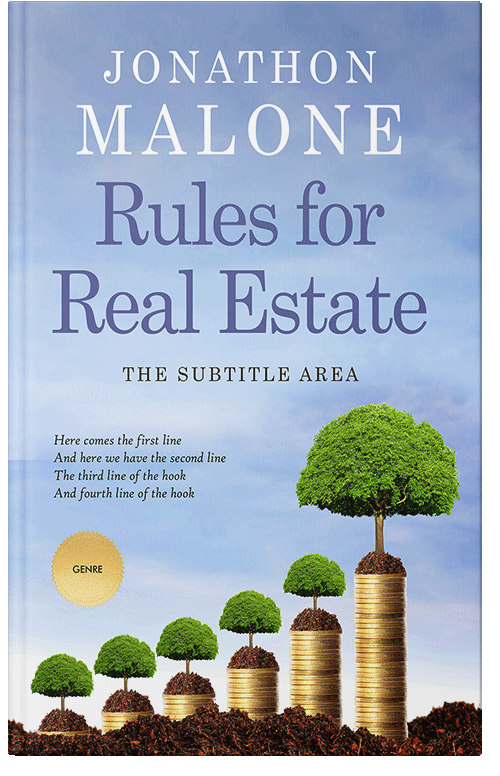 Front view of Premade Business Book Cover - Spindle