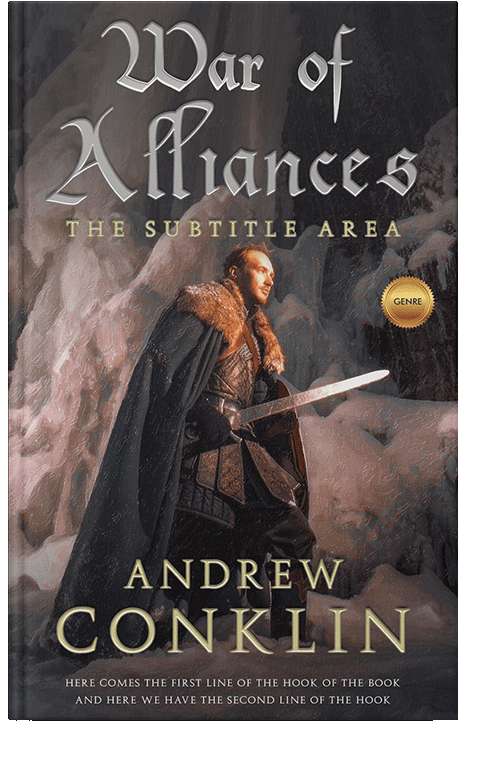 Front view of Thunder #3515 - Premade Historical Book Cover