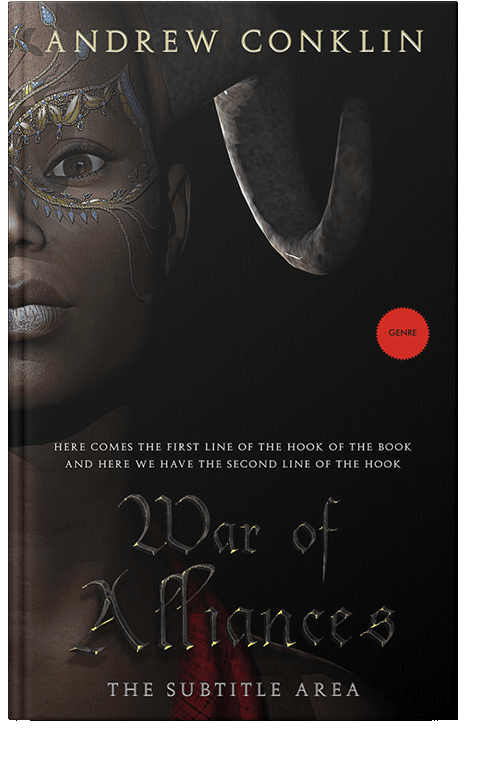 Front view of Zeus #3520 - Premade Fantasy Book Cover