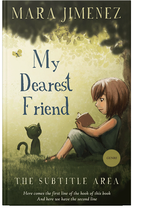 Front view of Raffia #3533 - Premade Literary Fiction Book Cover