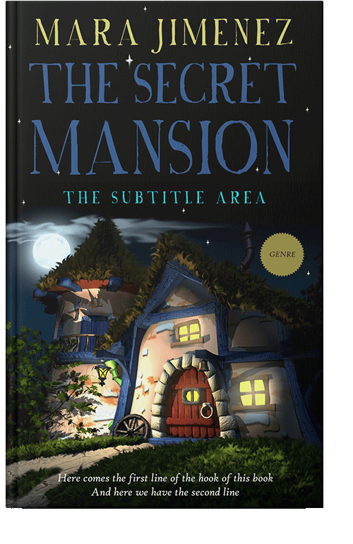 Front view of Indian Khaki #3534 - Premade Fantasy Book Cover