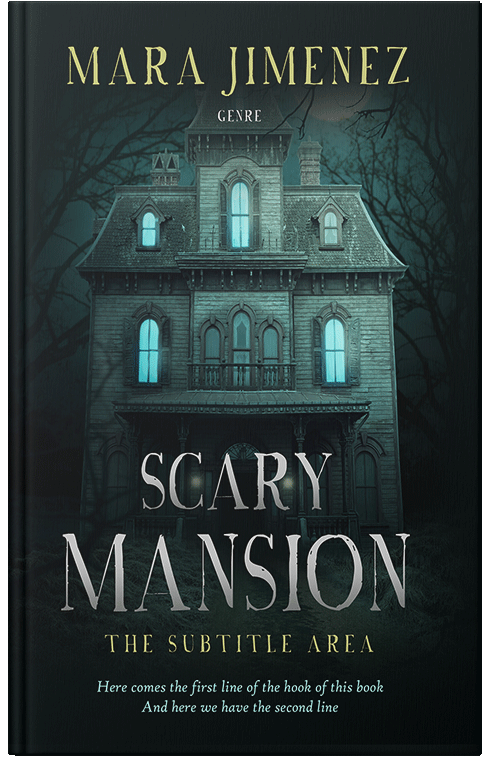 Front view of Premade Horror Book Cover - Aztec