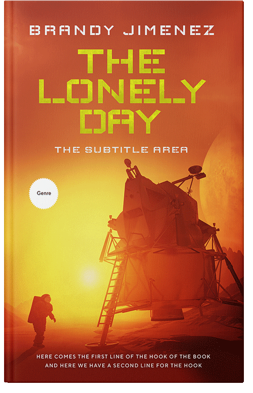 Front view of Rust #3570 - Premade Science Fiction Book Cover