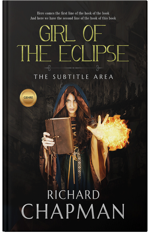 Front view of Laser #3574 - Premade Fantasy Book Cover