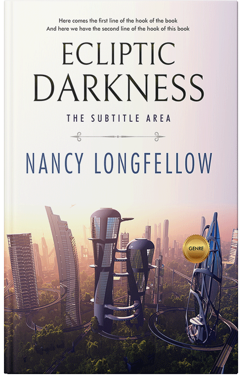 Front view of Premade Science Fiction Book Cover - Dawn Pink