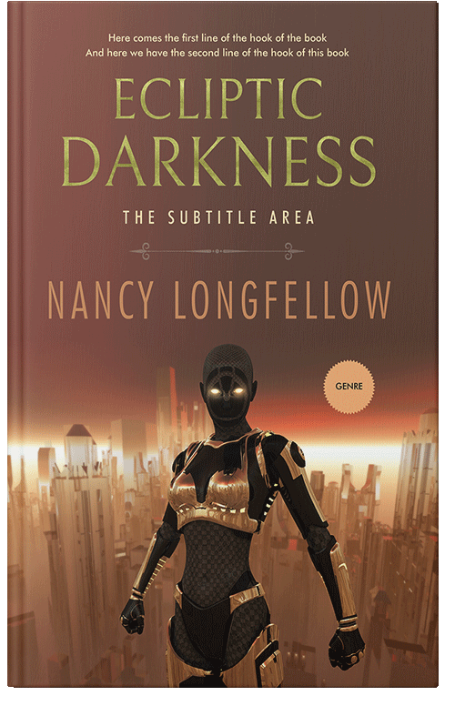 Front view of Premade Science Fiction Book Cover - Old Copper