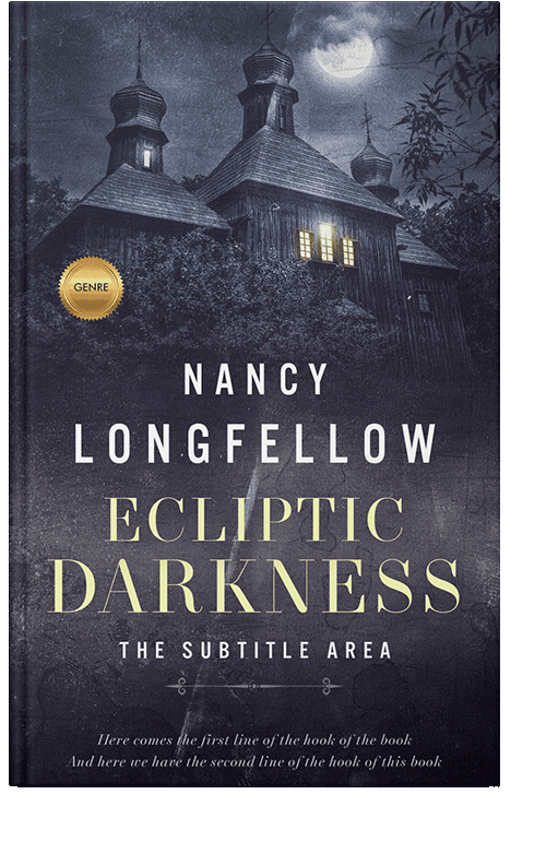 Front view of Charade #3598 - Premade Horror Book Cover