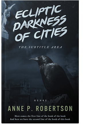 Pre Made Book Cover Ebony