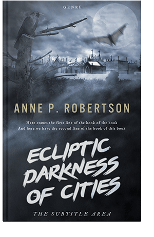 Pre Made Book Cover Ebony Clay