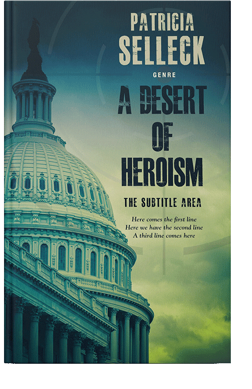 Front view of Swamp Green #3628 - Premade Mystery & Thriller & Suspense Book Cover