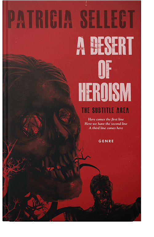 Front view of Night Rider #3631 - Premade Horror Book Cover