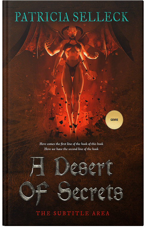 Front view of Premade Fantasy Book Cover - Wood Bark