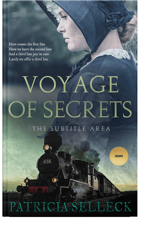 Front view of Ebony Clay #3644 - Premade Romance Book Cover