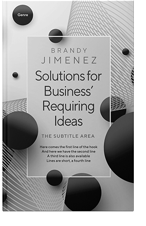 Pre Made Book Cover Silver