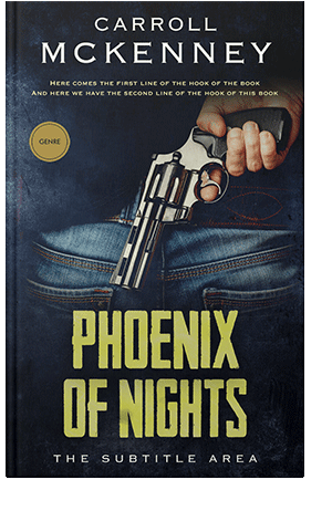 Pre Made Book Cover Black