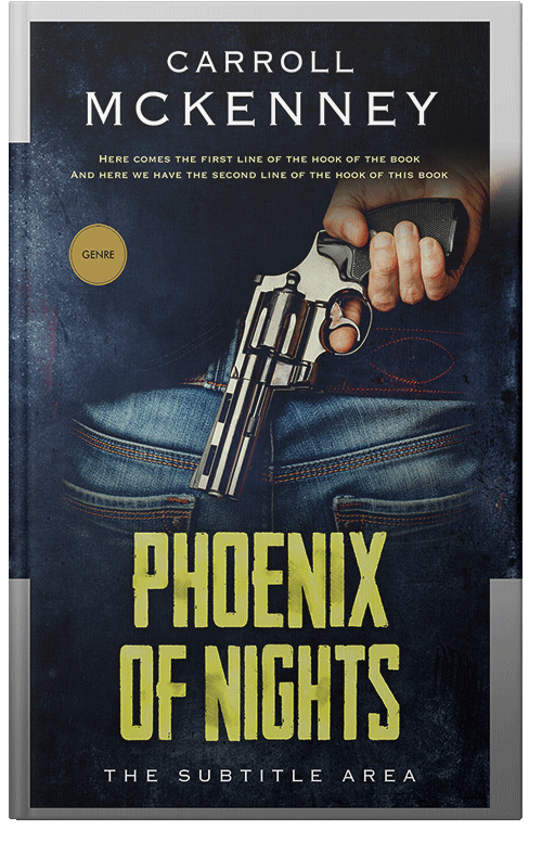 Front view of Black #3670 - Premade Mystery & Thriller & Suspense Book Cover