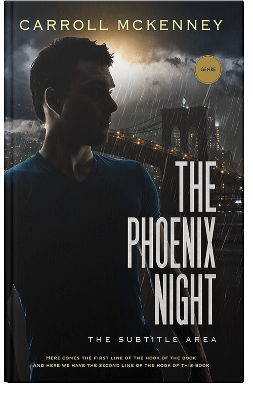 Front view of Premade Action & Adventure Book Cover - Cod Gray