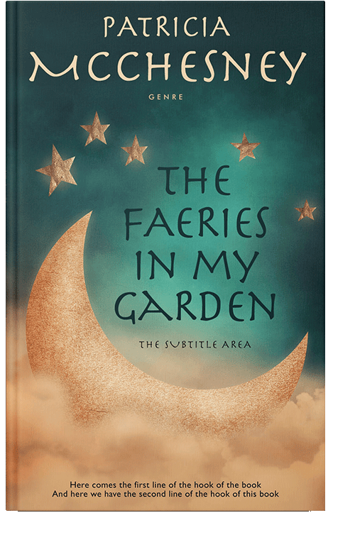 Front view of Blue Dianne #3685 - Premade Fantasy Book Cover