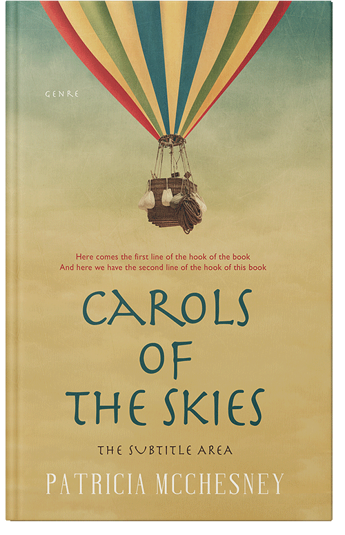 Front view of Premade Children's Book Cover - Straw