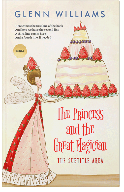 Front view of Linen #3701 - Premade Fantasy Book Cover