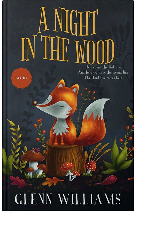 Front view of Woodsmoke #3705 - Premade Fantasy Book Cover