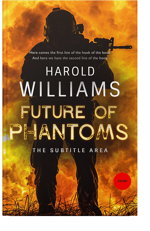 Front view of Graphite #3710 - Premade Apocalyptica Book Cover