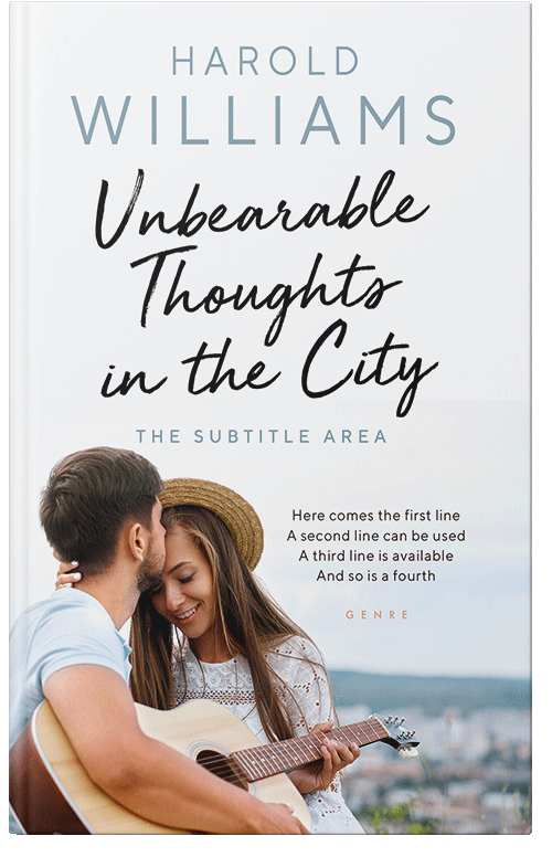 Front view of Premade Romance Book Cover - Hint Of Red