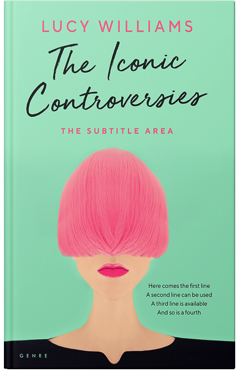 Front view of Premade Teen & Young Adult Book Cover - Algae Green