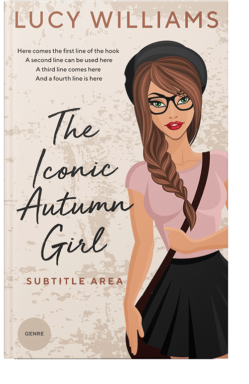 Front view of Cocoa Brown #3726 - Premade Teen & Young Adult Book Cover