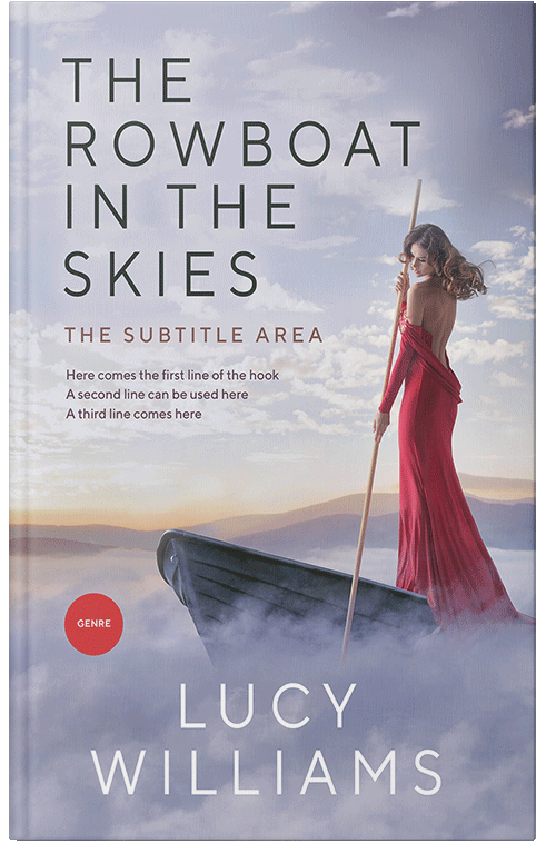 Front view of Premade Chick Lit Book Cover - Gray Suit