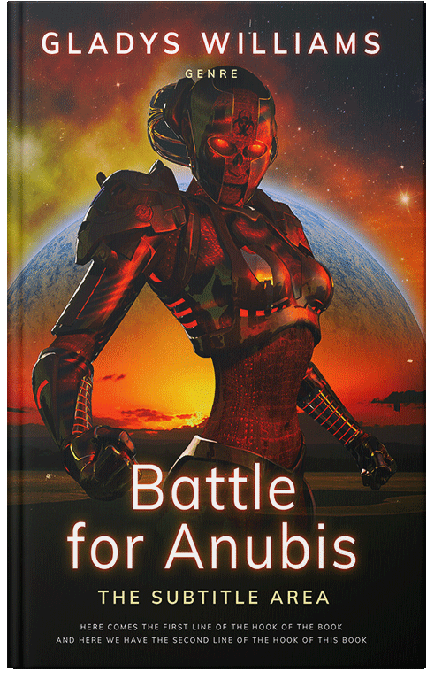 Front view of Night Rider #3751 - Premade Science Fiction Book Cover