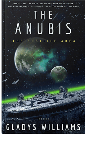 Pre Made Book Cover Ebony