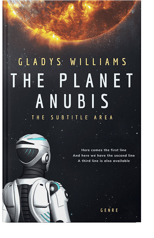 Front view of Twine #3757 - Premade Science Fiction Book Cover