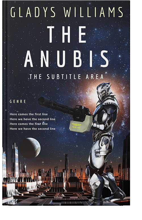 Front view of Steel Gray #3760 - Premade Apocalyptica Book Cover