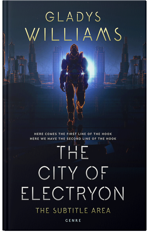 Front view of Black Pearl #3772 - Premade Apocalyptica Book Cover