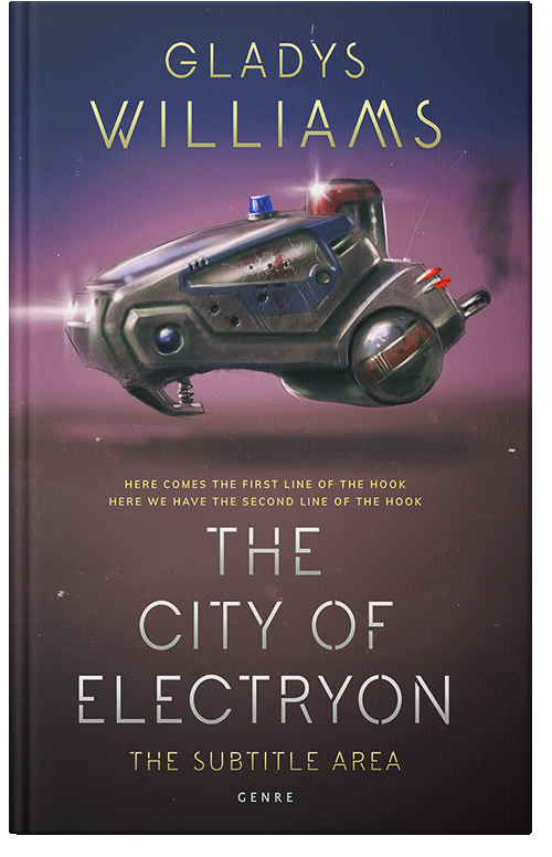 Front view of Mortar #3773 - Premade Science Fiction Book Cover