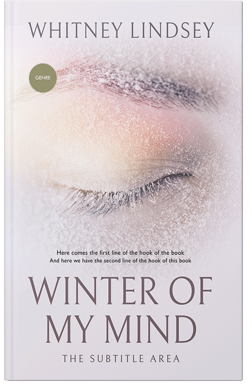 Front view of Premade Mystery & Thriller & Suspense Book Cover - Soft Peach