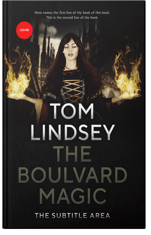 Front view of Premade Fantasy Book Cover - Gondola