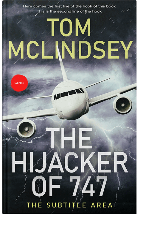 Front view of Celeste #3787 - Premade Action & Adventure Book Cover