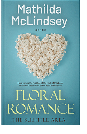 Pre Made Book Cover Hippie Blue