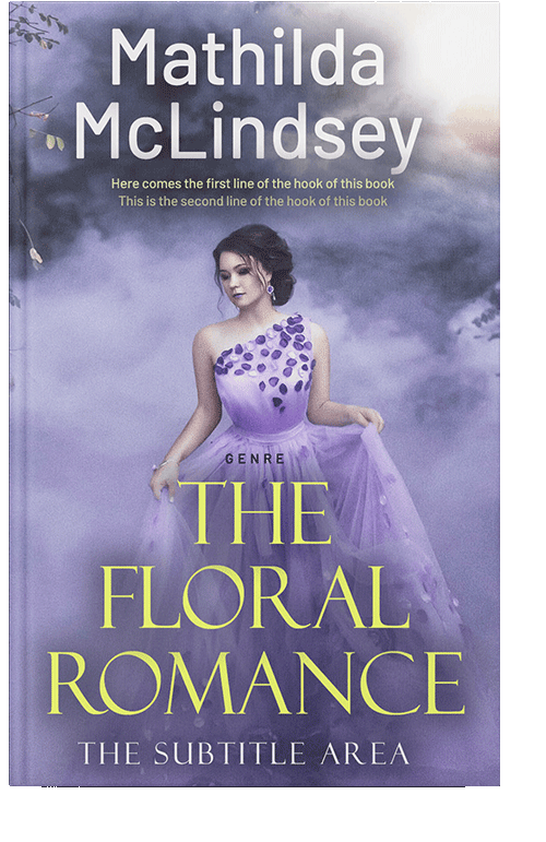 Front view of Lavender Purple #3807 - Premade Romance Book Cover