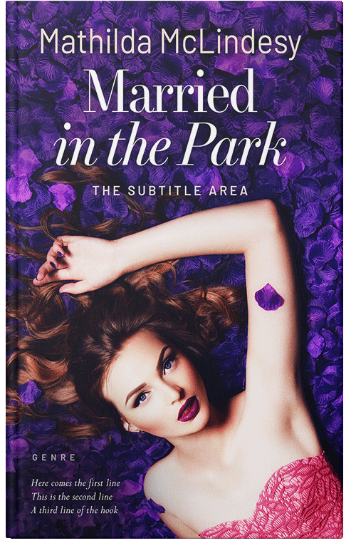 Front view of Cavern Pink #3819 - Premade Romance Book Cover