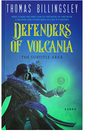 Pre Made Book Cover Fun Blue