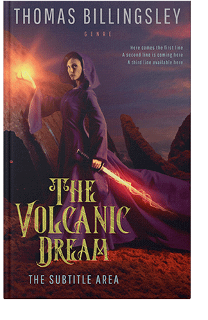 Pre Made Book Cover Crater Brown