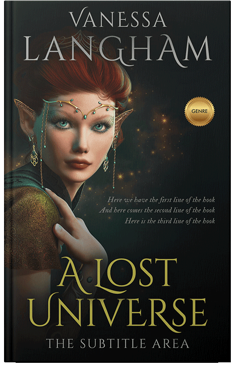 Front view of Laser #3844 - Premade Fantasy Book Cover