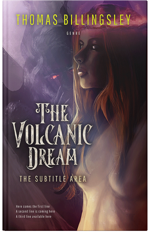 Front view of Livid Brown #3849 - Premade Fantasy Book Cover